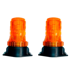 Giroflex Triple Flash 18 Leds IP65 Bivolt Caminhão Trator Escavadeira Implemento Automovel Ônibus Mo