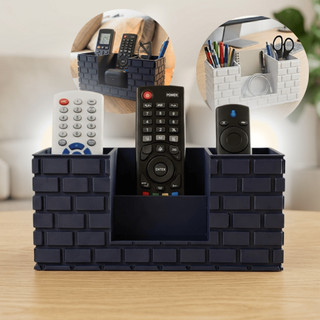 Porta Controles Objetos Organizador 4 Divisórias Mesa Estante Casa Quarto Sala Escritório Trecos