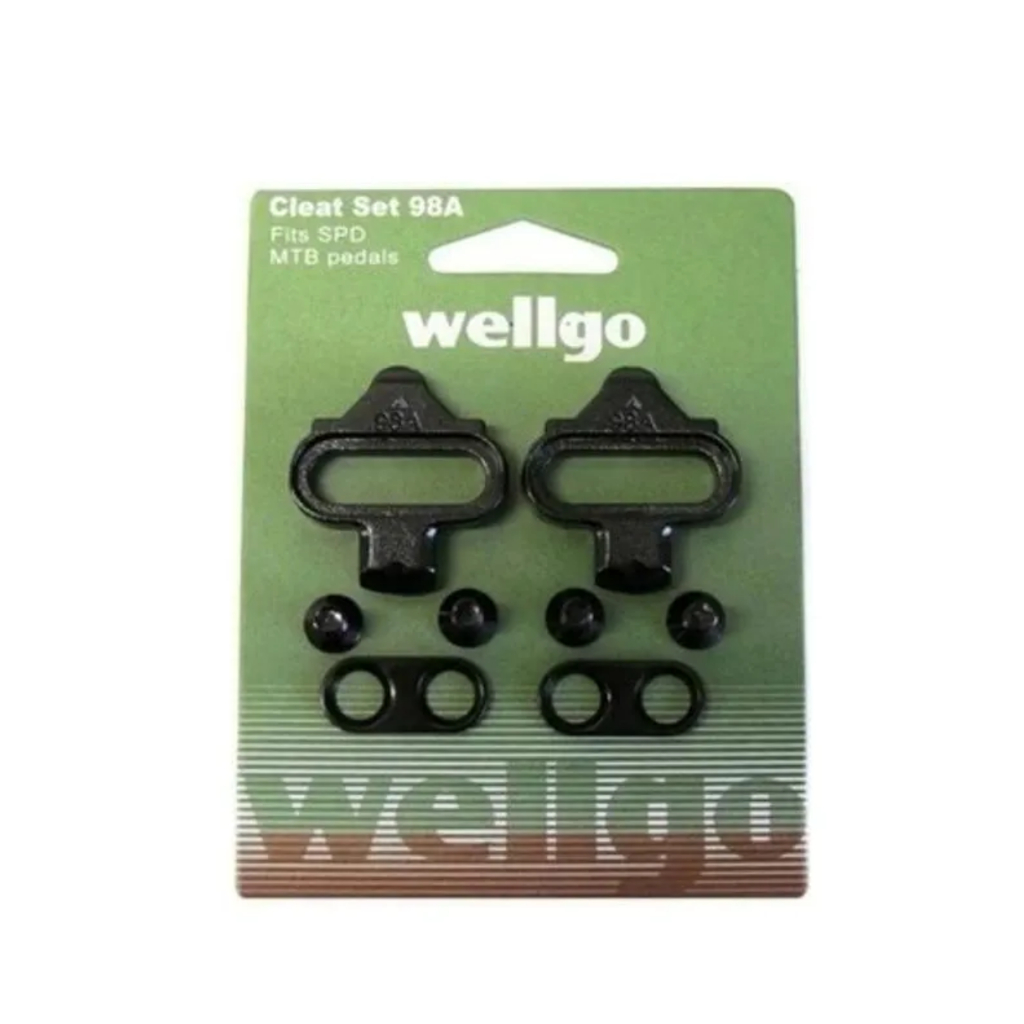 Tacos Taquinhos Pedal Clip Mtb Wellgo 98a Compatível Shimano Preto