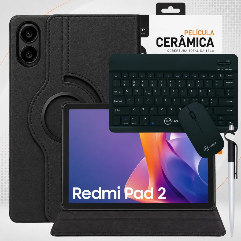 Capa Para Xiaomi Redmi Pad 2 Tela 11 – Kit Completo Premium