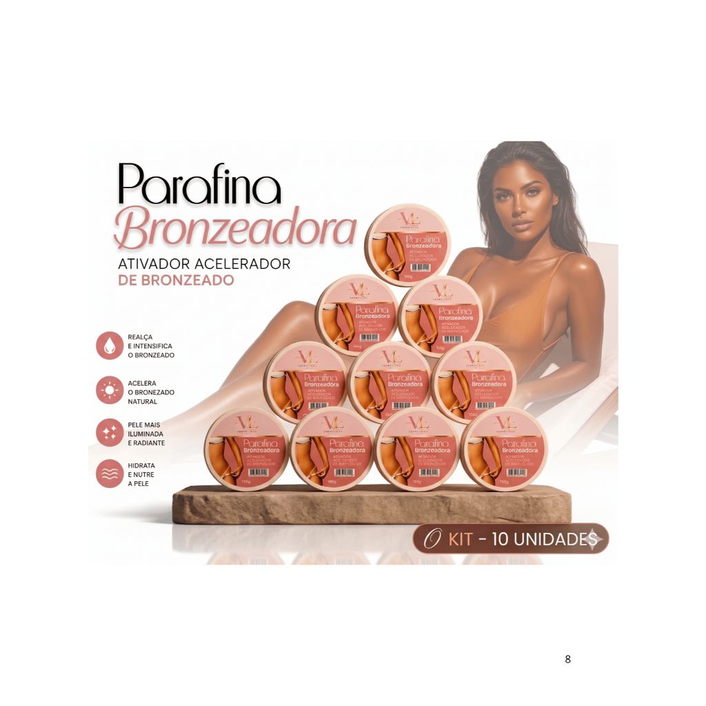 Kit c/10 Parafina acelerador de Bronze VL  de 150G Cada.