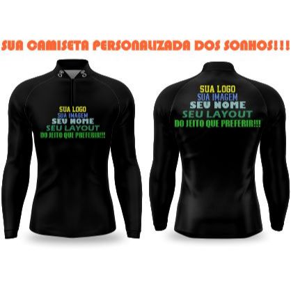 Camisa Camiseta Personalizada com Proteção Uv50+ DryFit Personalizada