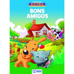 Livro Infantil Conte Uma História Fazendinha do Seu Lobato Bons Amigos