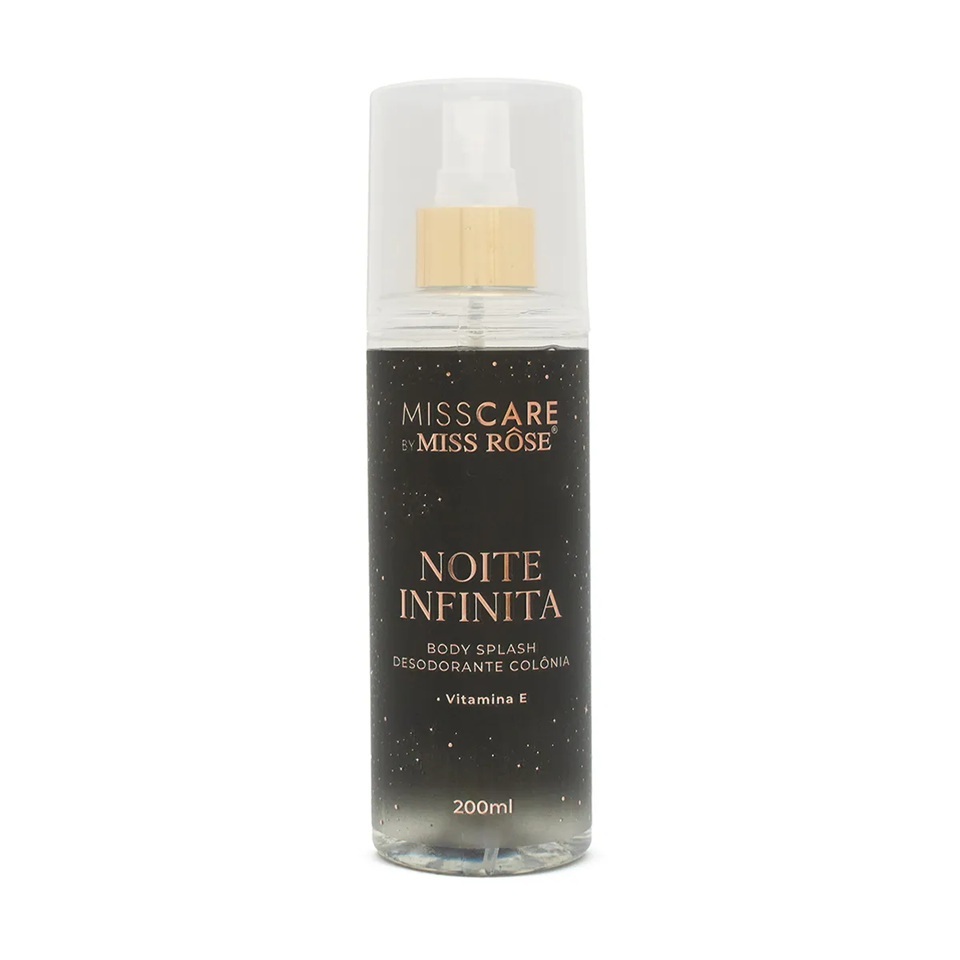 Body Splash 200ml NOITE INFINITA MISS ROSE ORIGINAL arabe corporal perfumado fragrâncias
