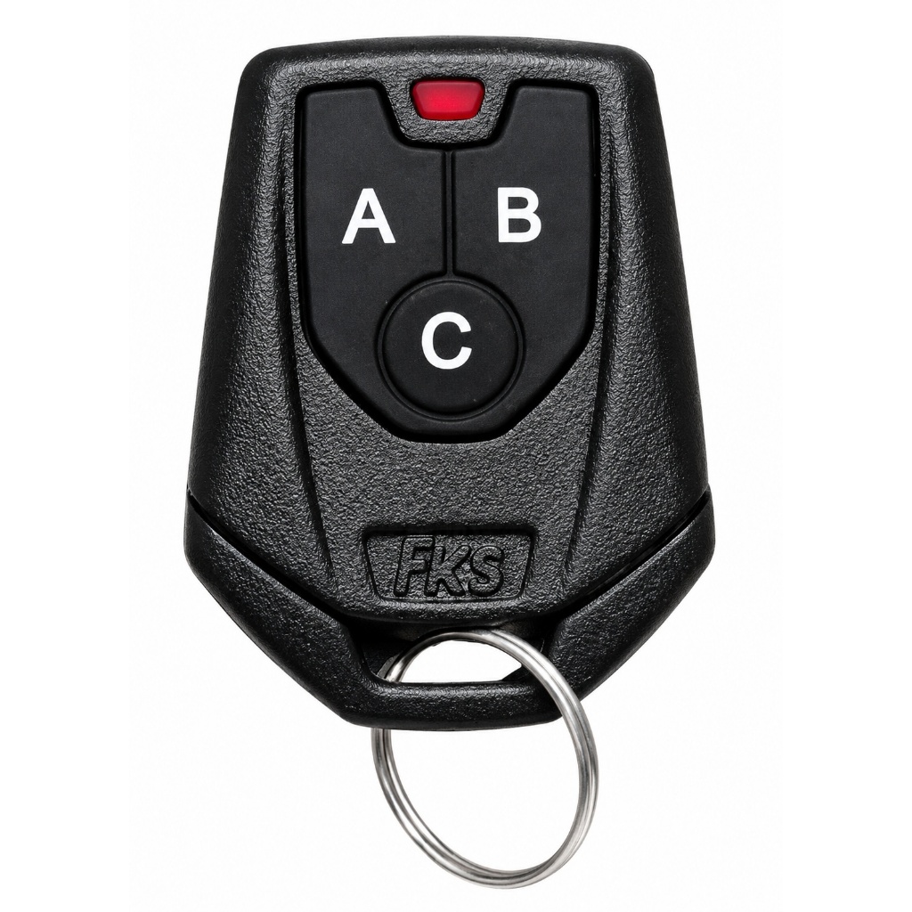 Controle Remoto Fks Cr 940 3 Botões ABC 433 Mhz Portão E Alarme