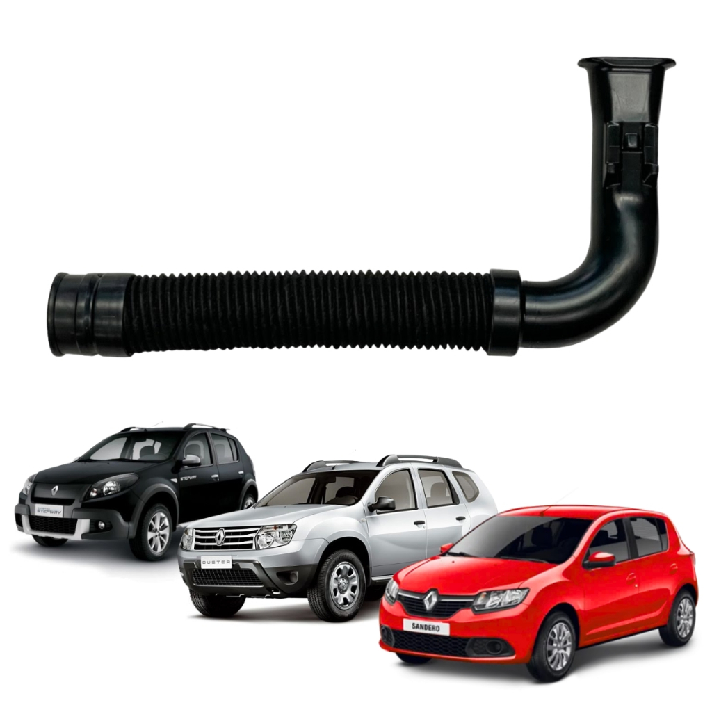 Mangueira Duto Filtro Ar Renault Sandero 1.6 Mangote Filtro Ar Logan 1.6 Duto Duster Stepway 1.6