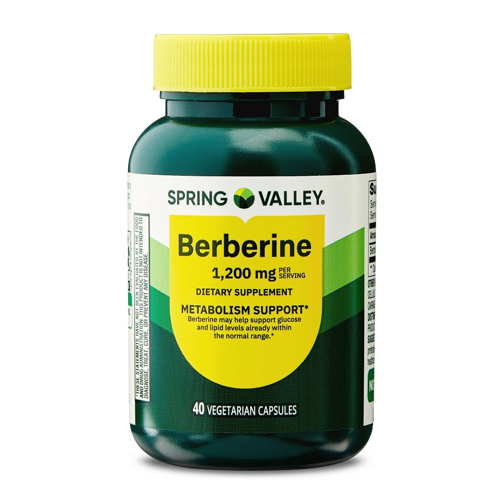 BERBERINE 1200MG SPRING VALLEY 40 CAPSULAS IMPORTADO EUA