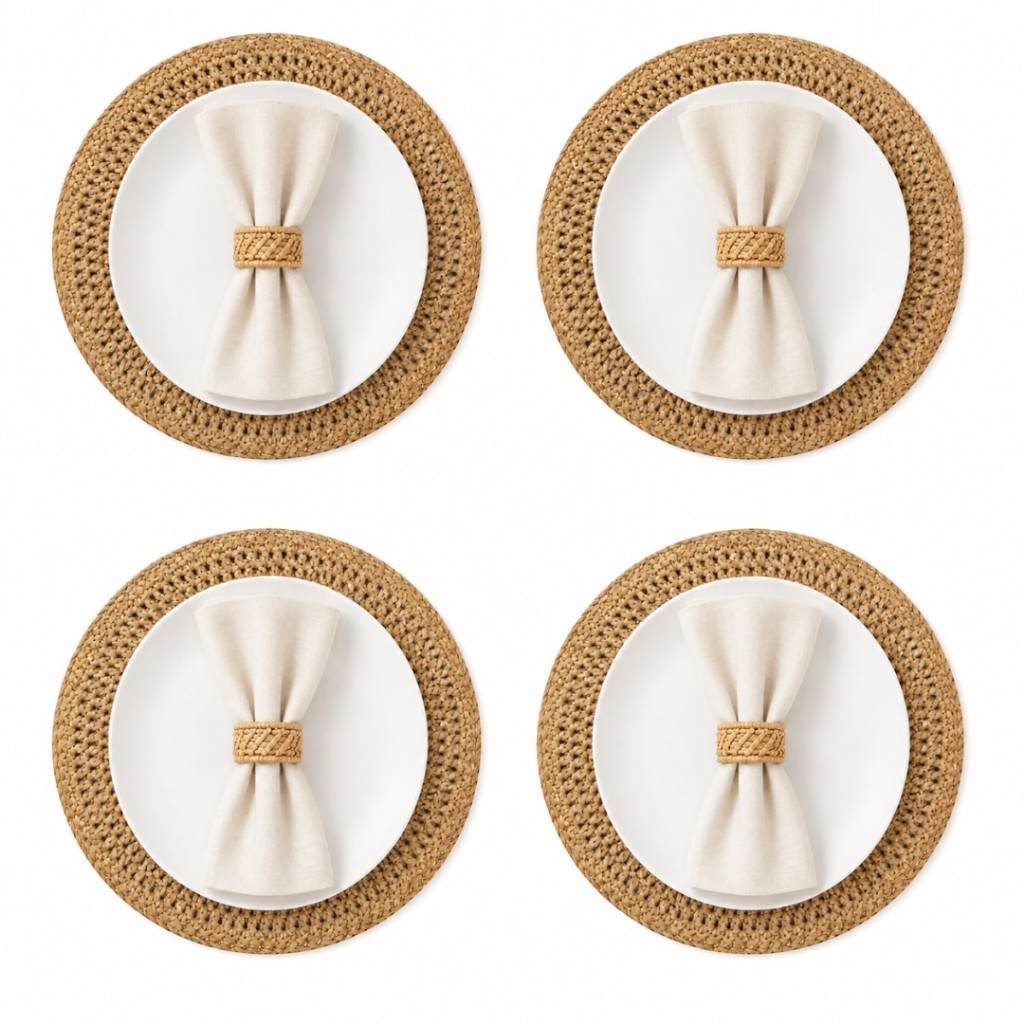 Oferta Premium Do dia Sousplat Americano Redondo 38cm Recomendado para Decoração Sofisticada!