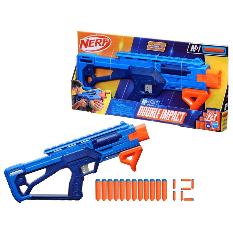 Lançador De Dardos Nerf N Series Double Impact - Hasbro G0880