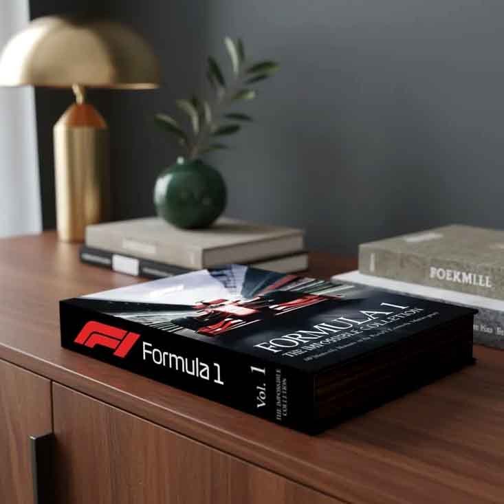 Carro Corrida Formula1 Caixa Decorativa Livro FakePorta Objetos