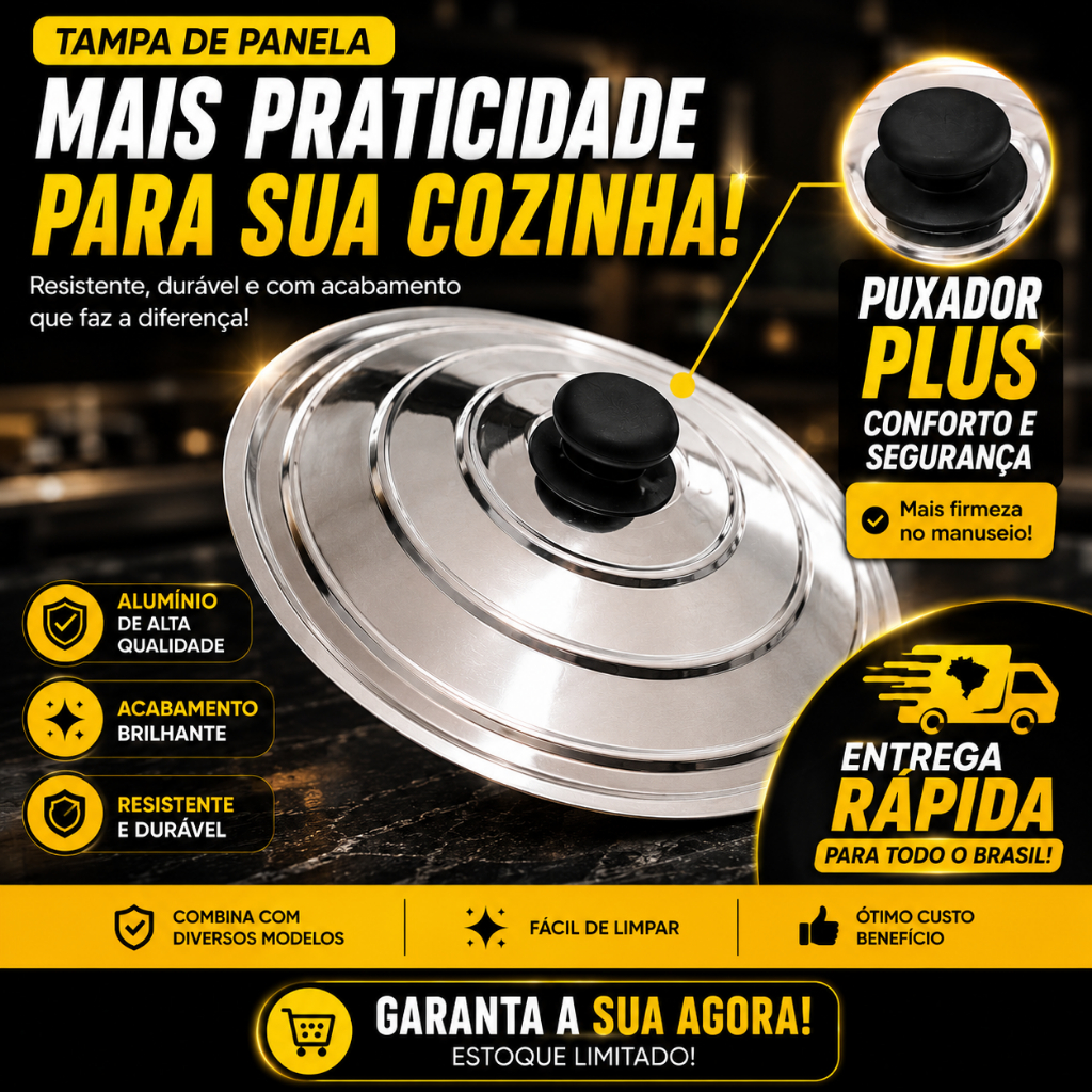 Tampa de alumínio diversos tamanhos, pomel preto e vermelho