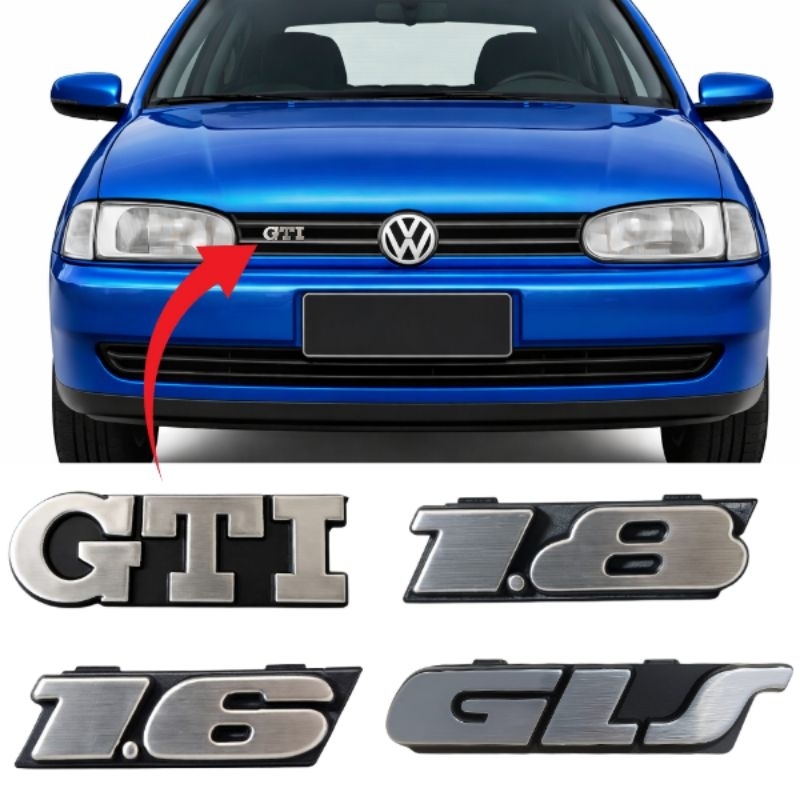 Emblema para Grade Gol Saveiro Parati G2 Bola 1.6 1.8 16v GTI GLS Volkswagen
