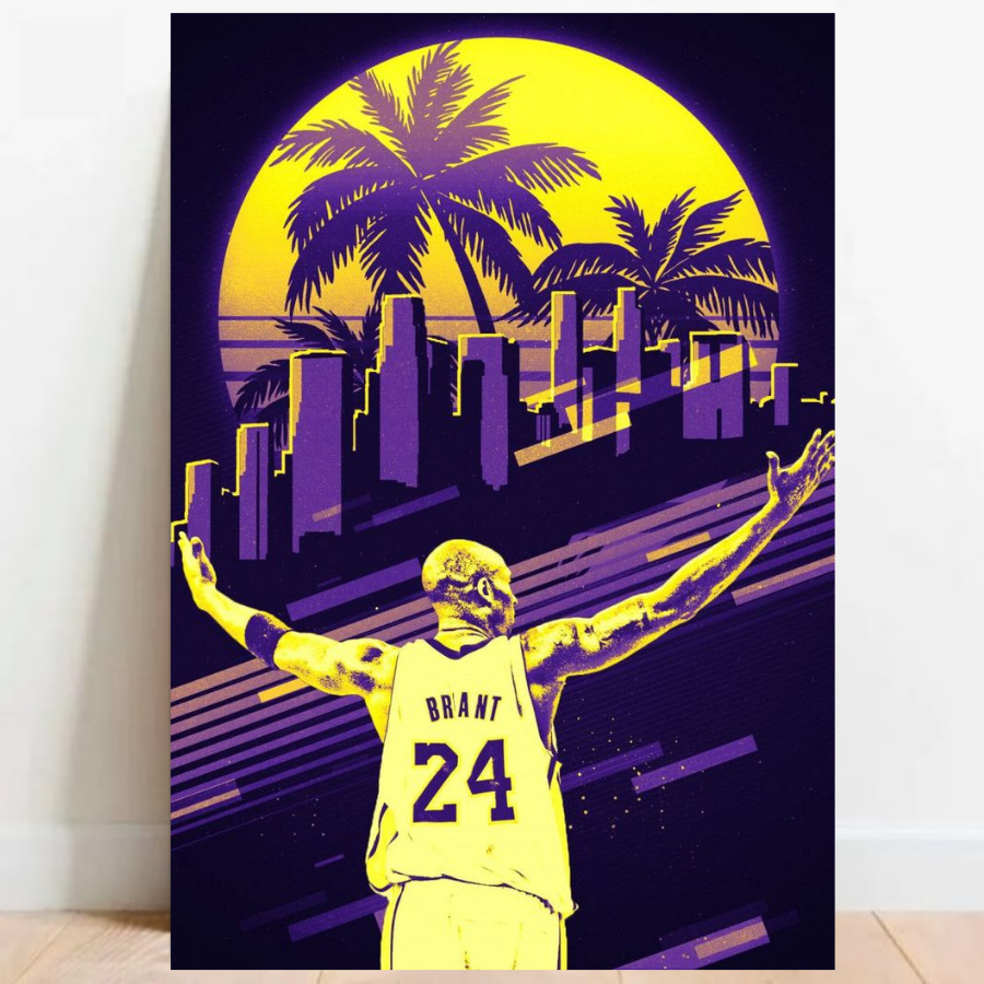 Quadro Placa Decorativa Kobe Bryant Lenda Basquete NBA jogador Esporte 012