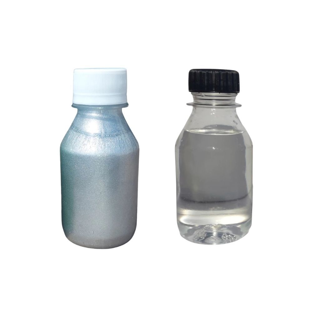 TINTA AUTOMOTIVA POLIÉSTER PRATA ESCUNA GM + VERNIZ AUTOMOTIVO 100ML