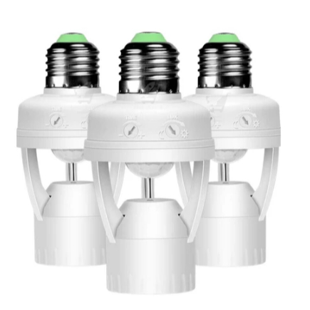 Sensor De Presença Com Fotocélula Para Lâmpada Soquete E27 Bivolt angela