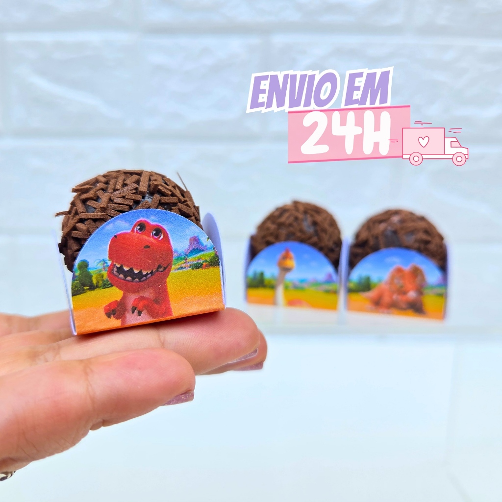 Forminha De Doces Little Dino School | Personalizado Dinossauro | Lembrancinha | Aniversário