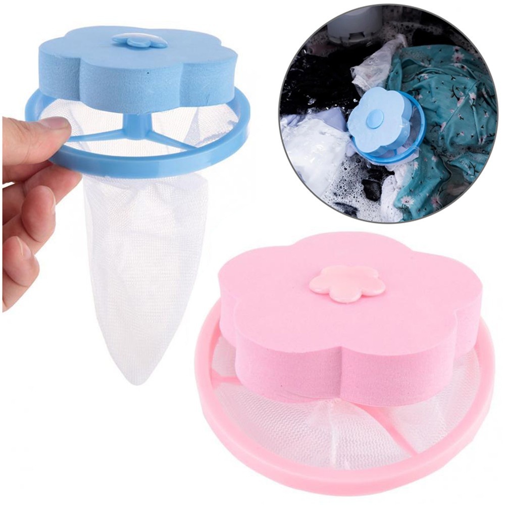 Filtro Coletor de Fiapos, Pelos e Cabelos Máquina de Lavar Flutuante Saco de Filtro Flutua na Água
