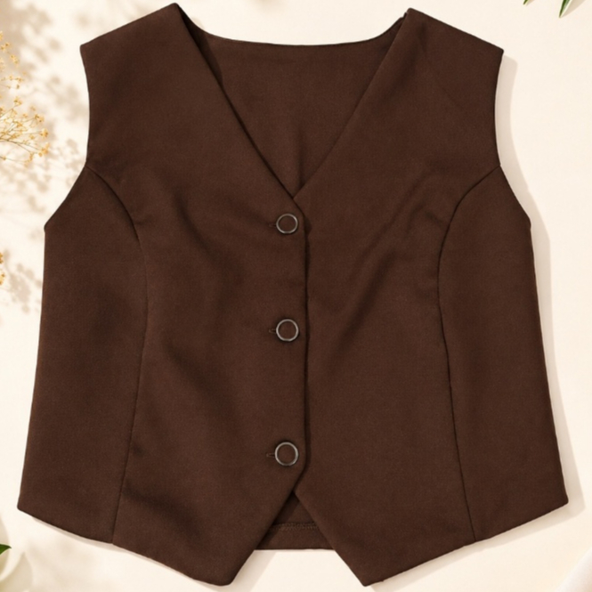 Detalhes do Colete Alfaiataria Elegance Premium Feminino