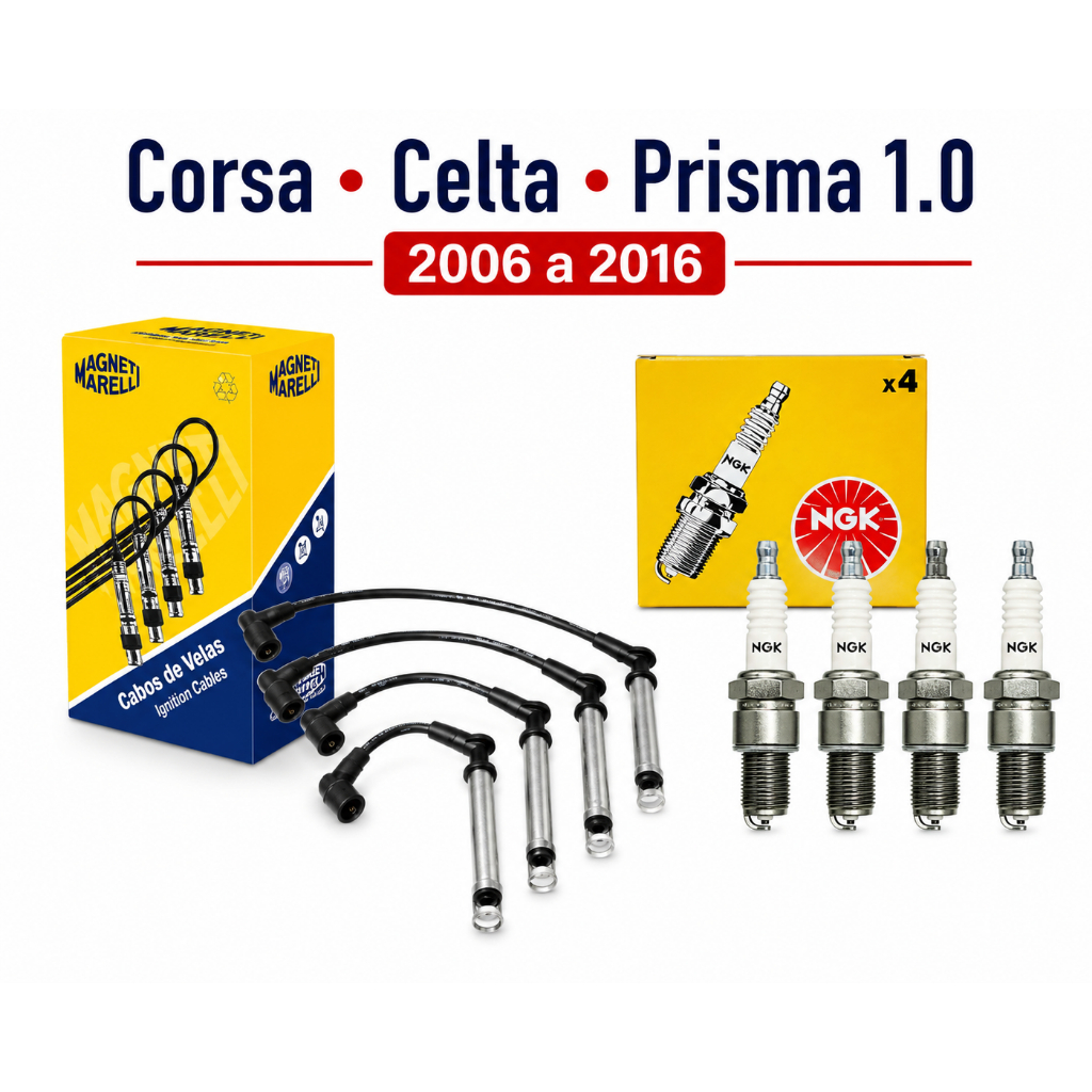Cabo E Velas Corsa Celta Prisma 1.0  2006 a 2016