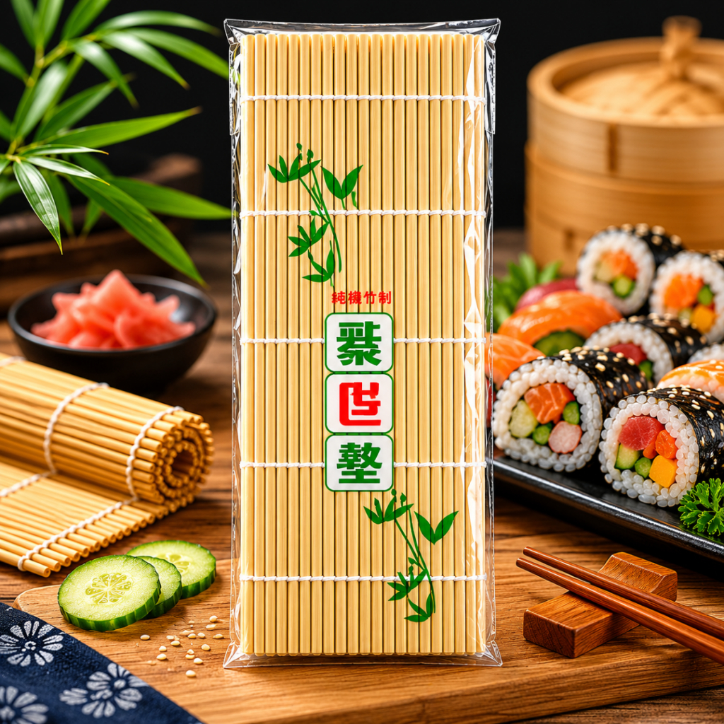 Esteira de Bambu Para Sushi Tapete Japonês Para Enrolar Sushi Profissional
