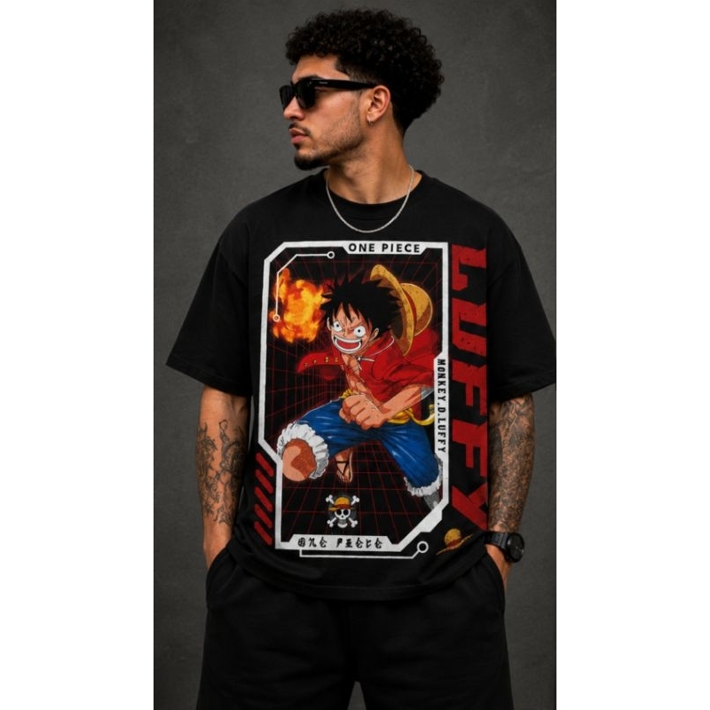 Camiseta One Piece Luffy Gear Second Anime Unissex 100% Algodão