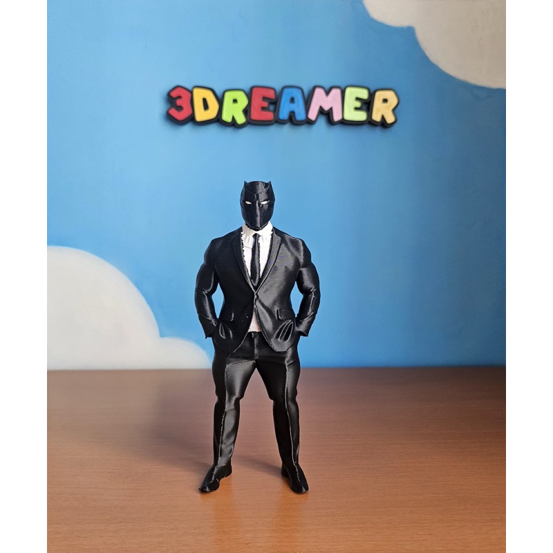 Boneco Pantera Negra CEO Marvel Boneco Decorativa Colecionável Decorativo