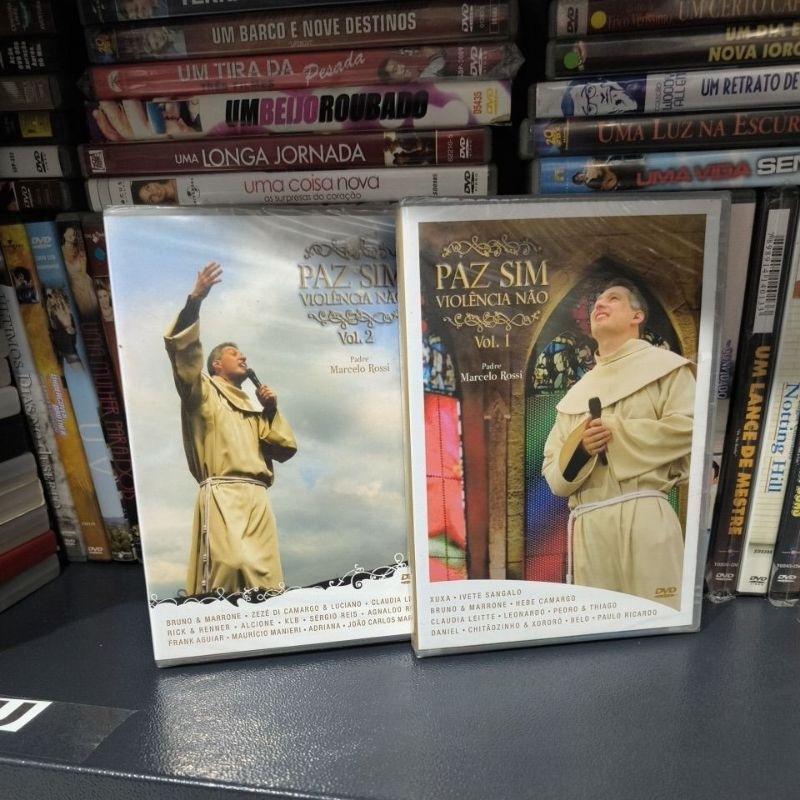 DVD PAZ SIM, VIOLÊNCIA NÃO - VOL 1 e 2 - PADRE MARCELO ROSSI (LACRADO)