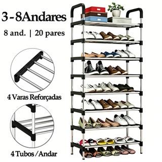 8 Andares Sapateira Multiuso Para CalçadosOrganizador Desmontável organizador de sapatos …