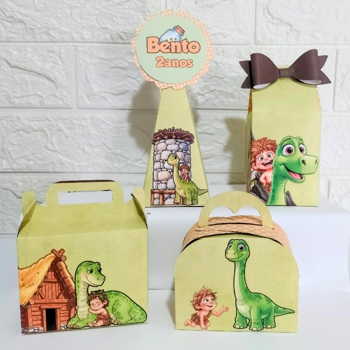 KIT PERSONALIZADO PARA FESTA O BOM DINOSSAURO/DINOSSAURO /LEMBRANCINHA PARA FESTA/ANIVERSARIO/CAIXAS  PERSONALIZADA