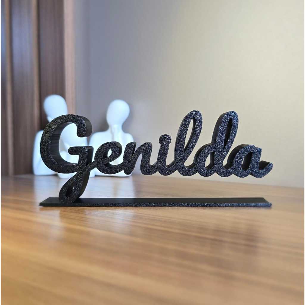 Letreiro 3D Cursivo Personalizado para Mesa Quarto Festa Presente Criativo