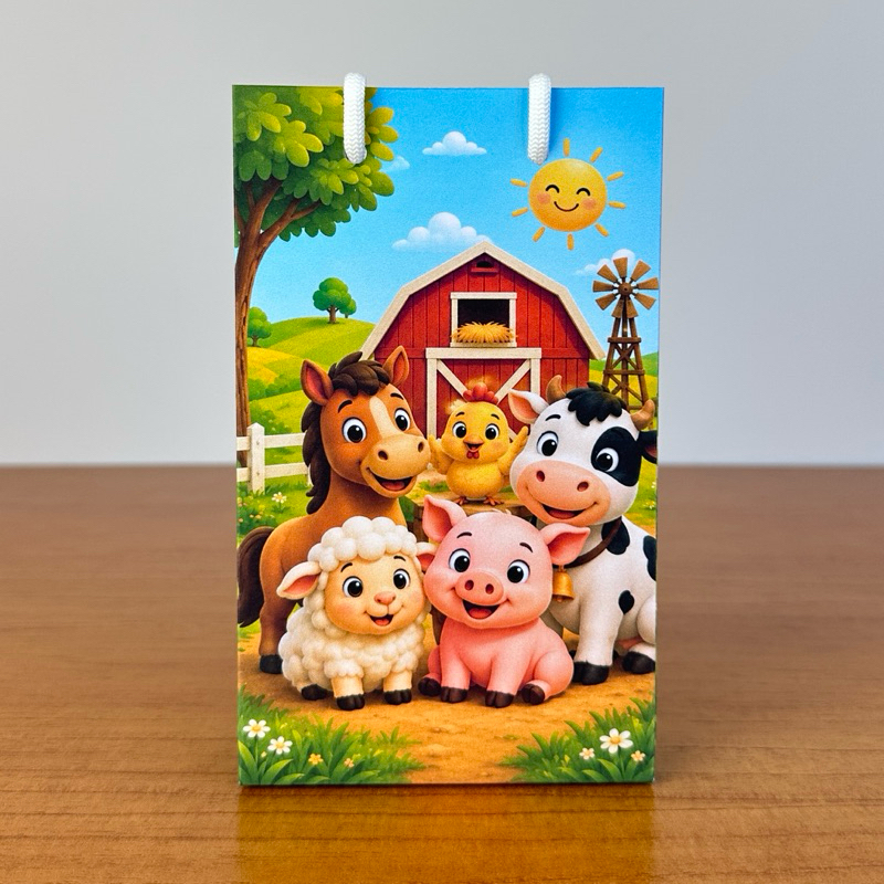 Sacolinhas Surpresa Personalizada Fazendinha – PEGUE E MONTE | Lembrancinha para Aniversário