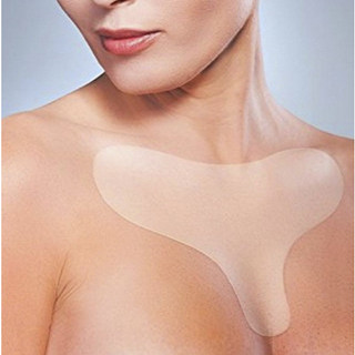 Adesivo Anti Rugas Reutilizável Para Decote Colo Silicone Estimulador de Colágeno Natural