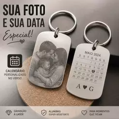 Chaveiro Foto Ultra-realista Personalizado
