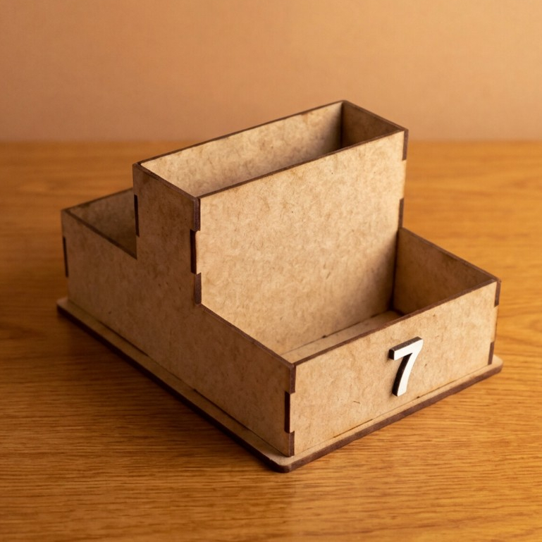 Kit 30 Porta Guardanapo Sachê MDF Divisórias Restaurante Lanchonete com Números de Mesa Atacado