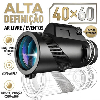 Pronta Entrega Monóculo Visão Noturna 40x60 Luneta Tática 10km para Caça Pesca Show Viagem Camping