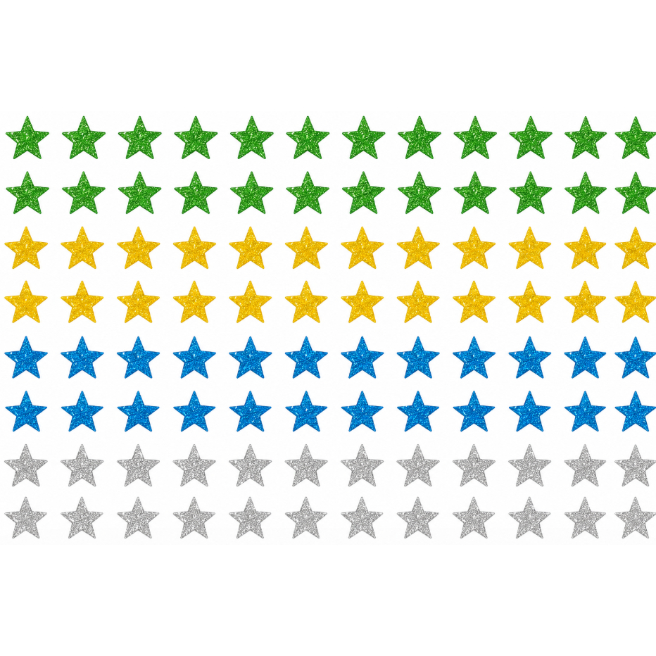 Adesivo Pet EVA Glitter50/100/150 Copa do Mundo 2026 Autocolante Estrela Brasil Decorativo