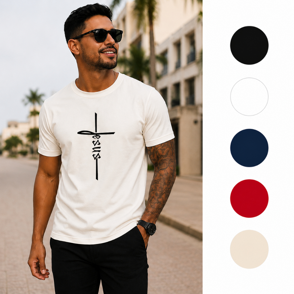 Camiseta masculina, camisa masculina, camisa fé  masculina, camiseta crista,  camiseta premium