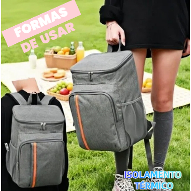 Mochila Térmica Impermeável Grande Capacidade Cooler Portátil Piquenique Quente Frio À Prova de Vazamento Ao Ar Livre