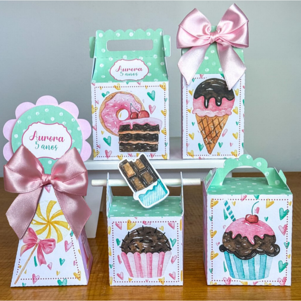 Personalizados SORVETERIA (PEGUE E MONTE) |  Kit Festa Personalizadas Lembrancinhas e Mimos