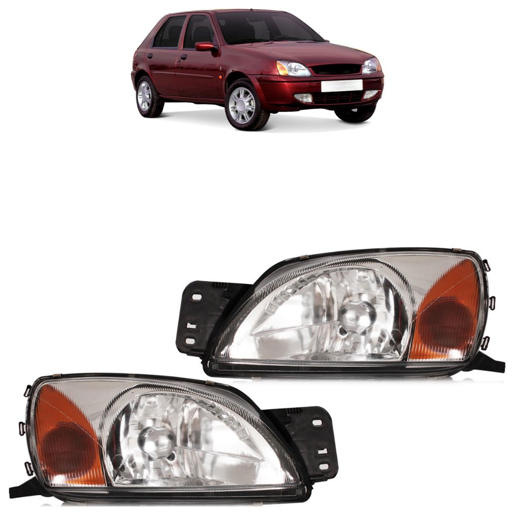 Par Farol Dianteiro Fiesta 2000 2001 2002 Courier 2000 2001 2002 2003 2004 2005 2006 2007 2008 2009 2010