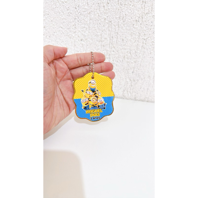 Tag Apliques Personalizados 3D para Lembrancinha | minions | Etiqueta Festa Infantil | Qualquer Tema