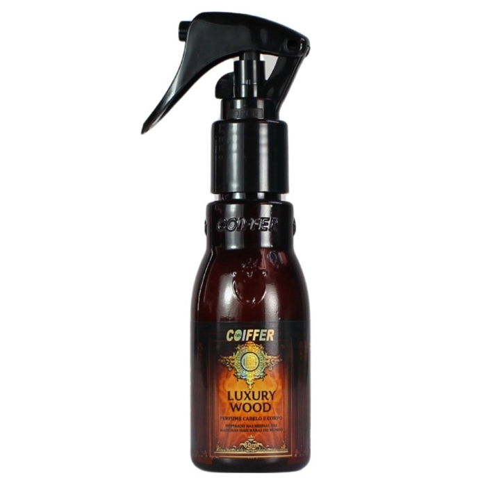Perfume para Corpo e Cabelo Luxury Wood 80ml - Coiffer