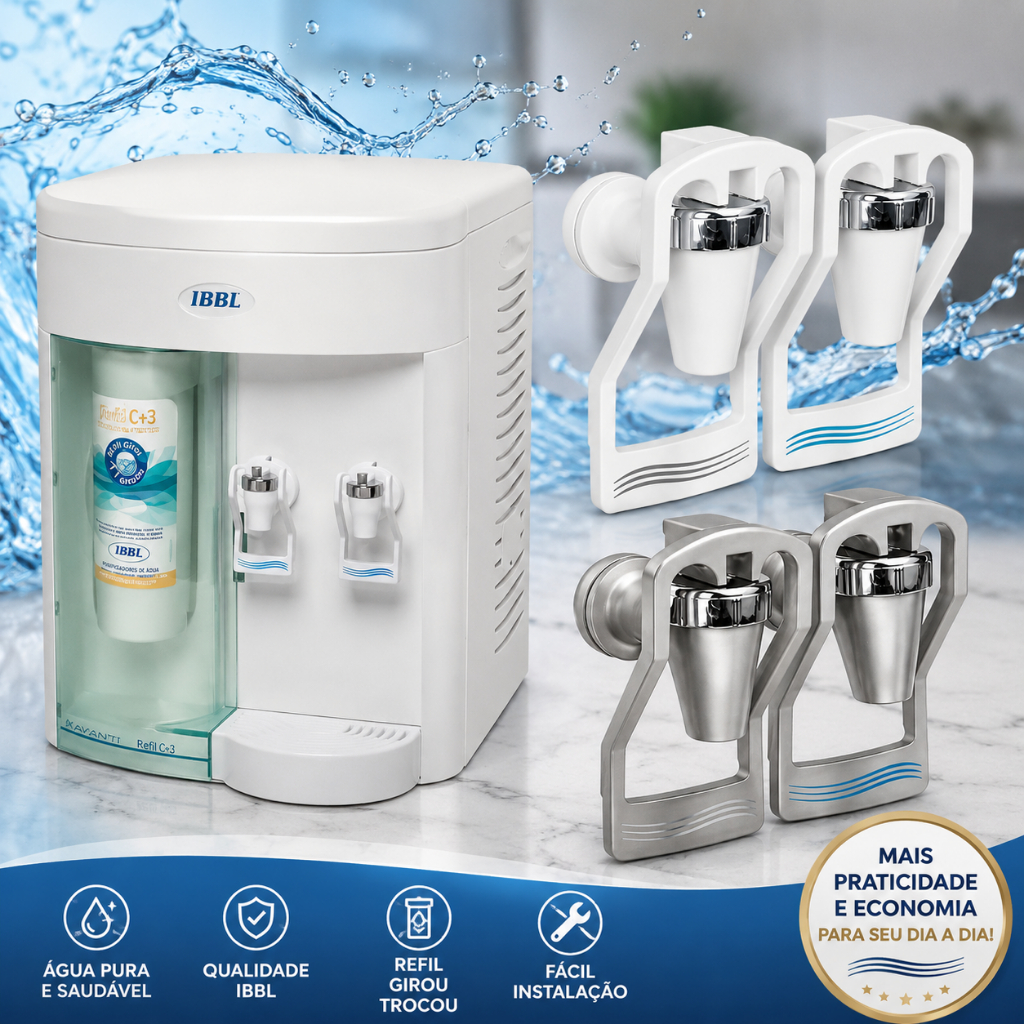 Kit 2 Torneiras Ibbl Fr600 Purificador/Bebedouro - Kit 2 Lados Par
