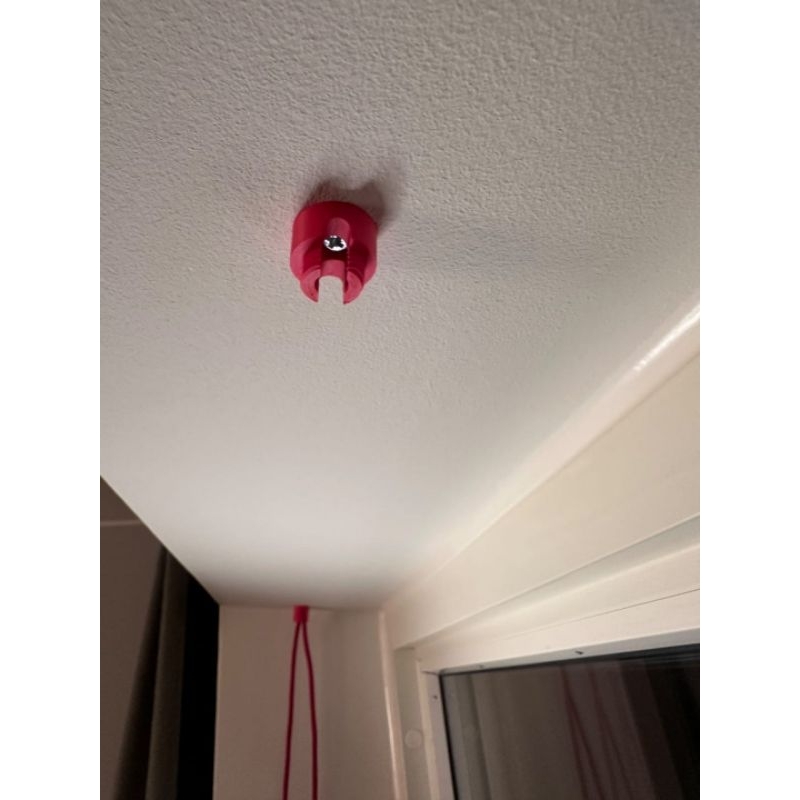 Kit 15 Presilhas Passador De Teto Parede Para Cabo Fio Tecido Pendente Luminária Decorativa Lustre Impressão 3D