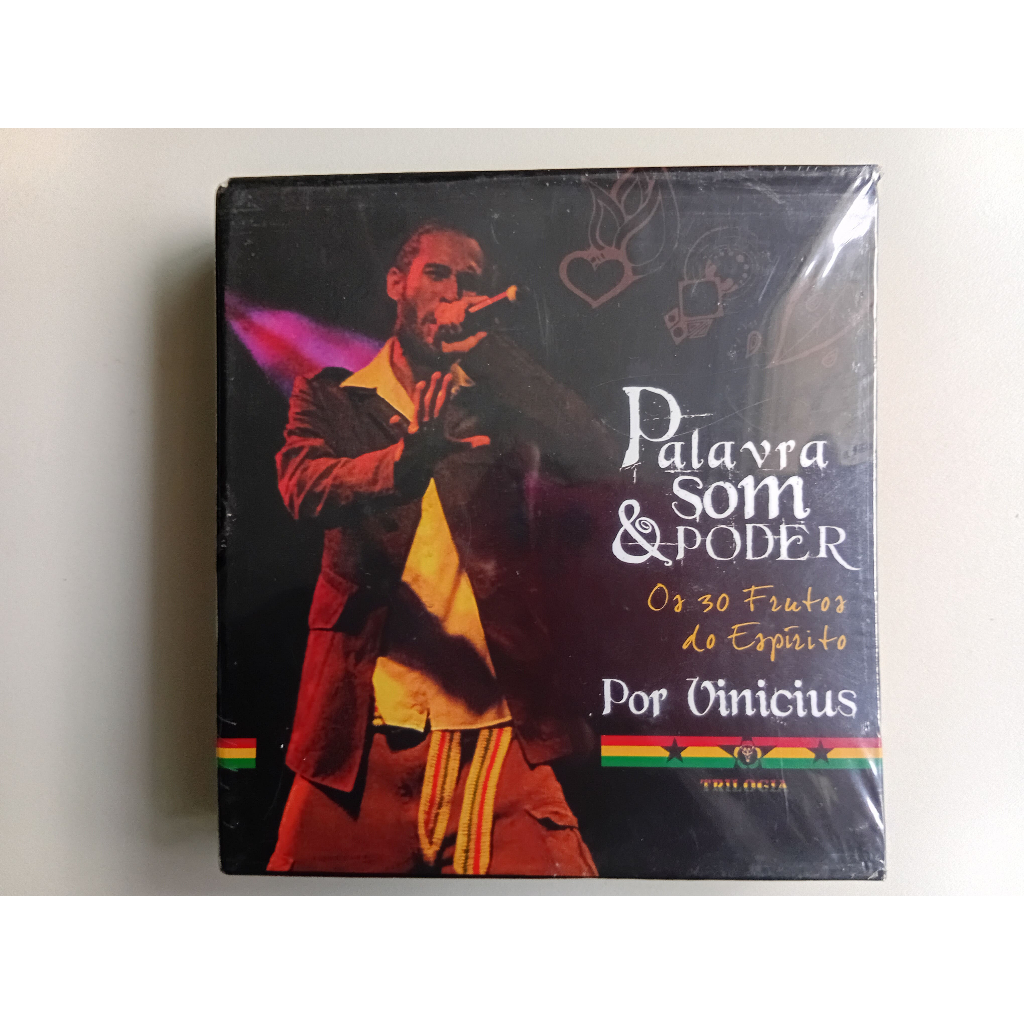 Cd triplo (Box) Vinicius Lummertz - palavra som & poder: os 30 frutos do espirito (reggae) lacrado novo