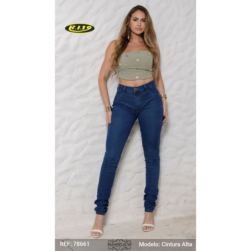Calça Jeans RI19  Diversos Modelos Linha Mulheres Altas 38,40,42,44,46