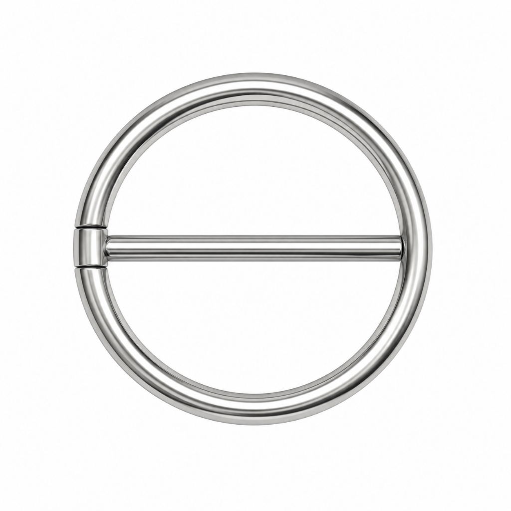 Piercing Titânio e Pvd 1.6x14 Mamilo Modelo Argola Click Para Furo Mamilo Seios