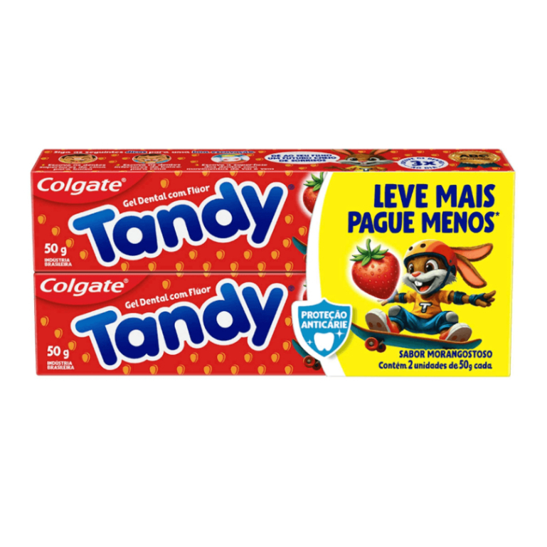 Creme Dental Infantil Colgate Tandy Morango 2 Unidades de 50g Cada