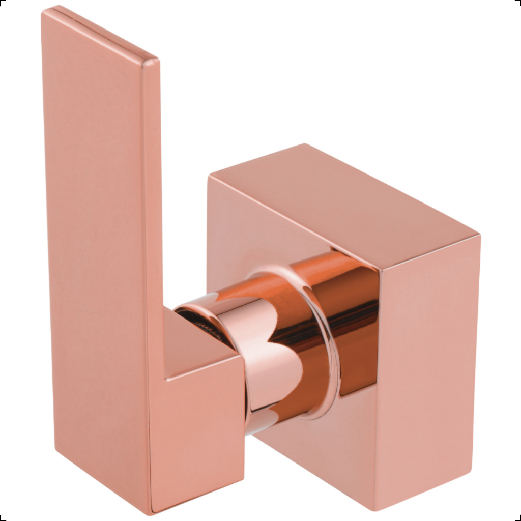 Acabamento Registro Base Deca Padrão 16 Estrias Gaveta ou Pressão Chuveiro 1/2 ou 3/4 Rose Gold