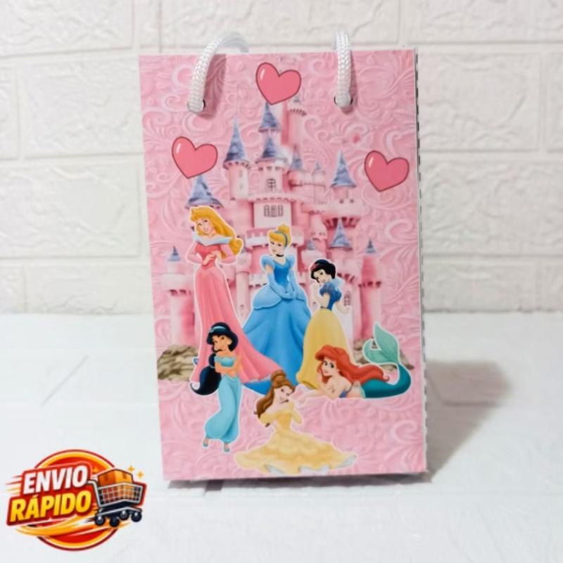 Sacolinha Princesas Disney  Personalizada| Festa Infantil|Lembrancinhas|Aniversário
